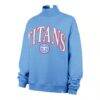 Tennessee Titans '47 Women's Oversized Vantage Mock Neck Sweatshirt - - Side View