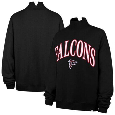 Atlanta Falcons '47 Women's Oversized Vantage Mock Neck Sweatshirt