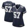 Malachi Lawrence Dallas Cowboys Nike Women's Game Jersey - Navy - Front View