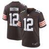 Denzel Boston Cleveland Browns Nike Game Jersey - Brown - Front View