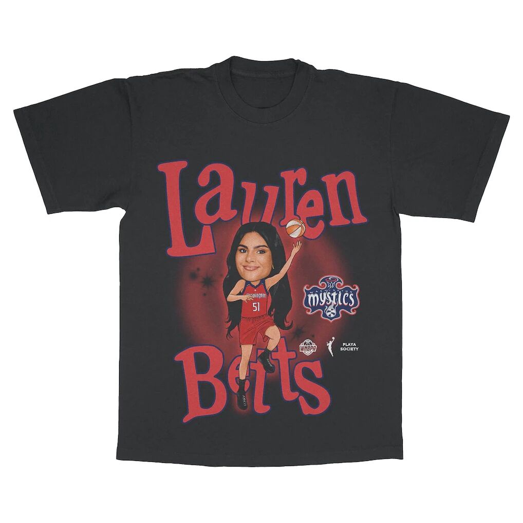 Lauren Betts Washington Mystics Playa Society Unisex Player T-Shirt