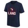 Cleveland Guardians Nike Youth Hometown Collection T-Shirt - Navy - Side View