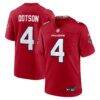 Jahan Dotson Atlanta Falcons Nike Team Game Jersey - Red - Front View