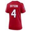 Jahan Dotson Atlanta Falcons Nike Women's Team Game Jersey - Red - Detail View