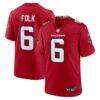 Nick Folk Atlanta Falcons Nike Team Game Jersey - Red - Front View