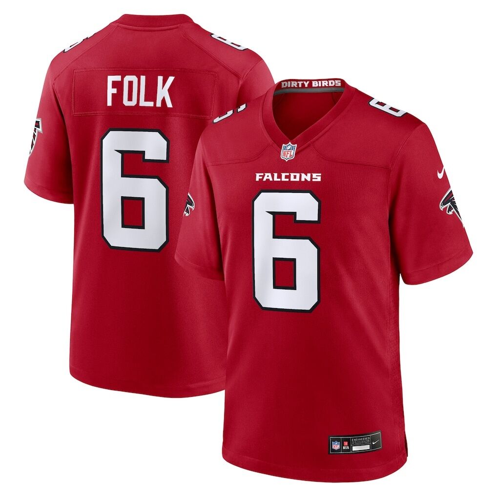 Nick Folk Atlanta Falcons Nike Team Game Jersey