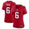 Nick Folk Atlanta Falcons Nike Women's Team Game Jersey - Red - Front View