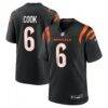 Bryan Cook Cincinnati Bengals Nike Team Game Jersey - Black - Front View