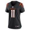 Josh Johnson Cincinnati Bengals Nike Women's Team Game Jersey - Black - Side View