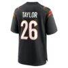 Ja'Sir Taylor Cincinnati Bengals Nike Team Game Jersey - Black - Detail View