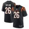 Ja'Sir Taylor Cincinnati Bengals Nike Team Game Jersey - Black - Front View