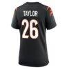 Ja'Sir Taylor Cincinnati Bengals Nike Women's Team Game Jersey - Black - Detail View