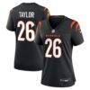 Ja'Sir Taylor Cincinnati Bengals Nike Women's Team Game Jersey - Black - Front View