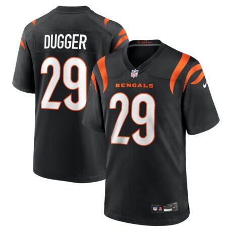 Kyle Dugger Cincinnati Bengals Nike Team Game Jersey - Black - Front View