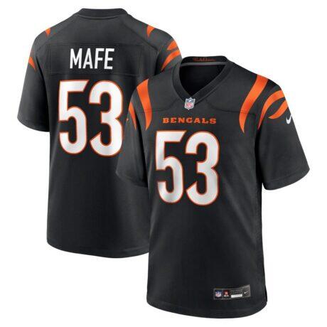 Boye Mafe Cincinnati Bengals Nike Team Game Jersey - Black - Front View