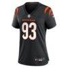 Jonathan Allen Cincinnati Bengals Nike Women's Team Game Jersey - Black - Side View