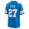 Christian Izien Detroit Lions Nike Team Game Jersey - Blue - Detail View