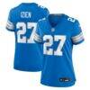 Christian Izien Detroit Lions Nike Women's Team Game Jersey - Blue - Front View