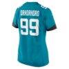 Ruke Orhorhoro Jacksonville Jaguars Nike Women's Team Game Jersey - Teal - Detail View