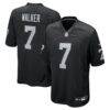 Quay Walker Las Vegas Raiders Nike Team Game Jersey - Black - Front View