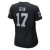 Nakobe Dean Las Vegas Raiders Nike Women's Team Game Jersey - Black - Detail View