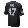 Alex Ward Las Vegas Raiders Nike Team Game Jersey - Black - Detail View