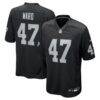 Alex Ward Las Vegas Raiders Nike Team Game Jersey - Black - Front View
