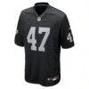 Alex Ward Las Vegas Raiders Nike Team Game Jersey - Black - Side View
