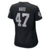 Alex Ward Las Vegas Raiders Nike Women's Team Game Jersey - Black - Detail View