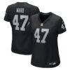 Alex Ward Las Vegas Raiders Nike Women's Team Game Jersey - Black - Front View