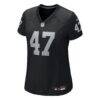 Alex Ward Las Vegas Raiders Nike Women's Team Game Jersey - Black - Side View