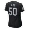 Segun Olubi Las Vegas Raiders Nike Women's Team Game Jersey - Black - Detail View
