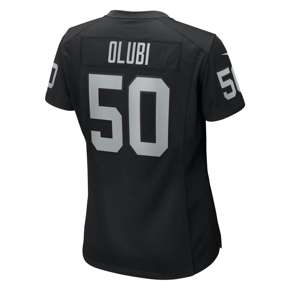 Segun Olubi Las Vegas Raiders Nike Women's Team Game Jersey