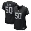 Segun Olubi Las Vegas Raiders Nike Women's Team Game Jersey - Black - Front View