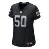 Segun Olubi Las Vegas Raiders Nike Women's Team Game Jersey - Black - Side View