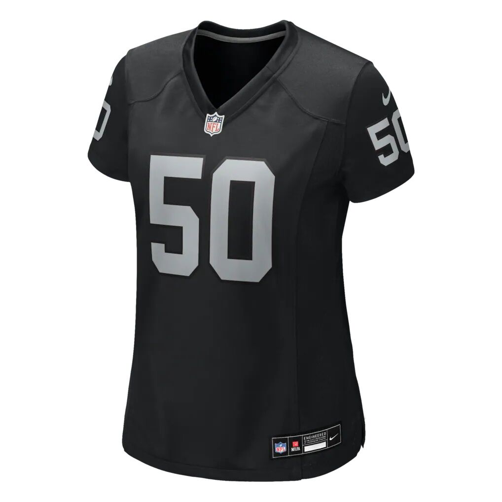 Segun Olubi Las Vegas Raiders Nike Women's Team Game Jersey