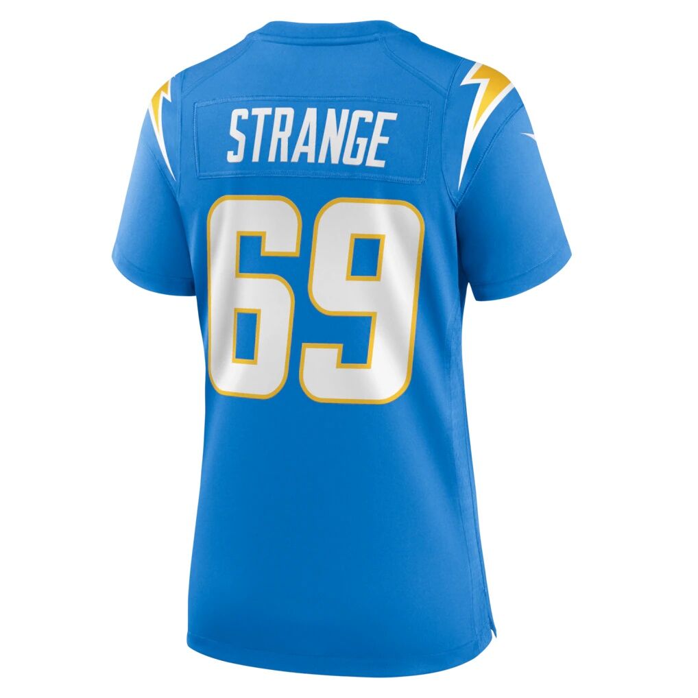Cole Strange Los Angeles Chargers Nike Women's Team Game Jersey -  Powder Blue
