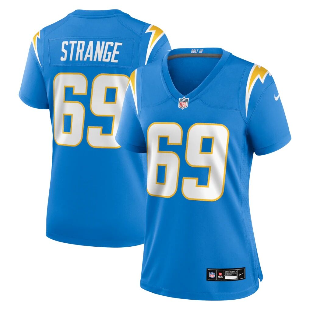 Cole Strange Los Angeles Chargers Nike Women's Team Game Jersey -  Powder Blue