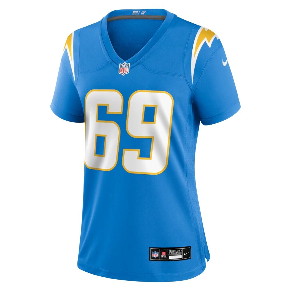 Cole Strange Los Angeles Chargers Nike Women's Team Game Jersey -  Powder Blue