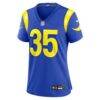 Jaylen Watson Los Angeles Rams Nike Women's Team Game Jersey - - Side View