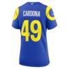 Joe Cardona Los Angeles Rams Nike Women's Team Game Jersey - - Detail View