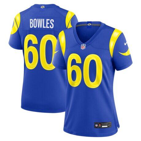 Wyatt Bowles Los Angeles Rams Nike Women's Team Game Jersey - - Front View