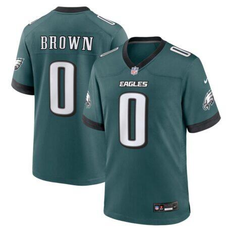 Marquise Brown Philadelphia Eagles Nike Team Game Jersey - Midnight Green - Front View
