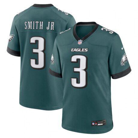 Nolan Smith Jr. Philadelphia Eagles Nike Team Game Jersey - - Front View