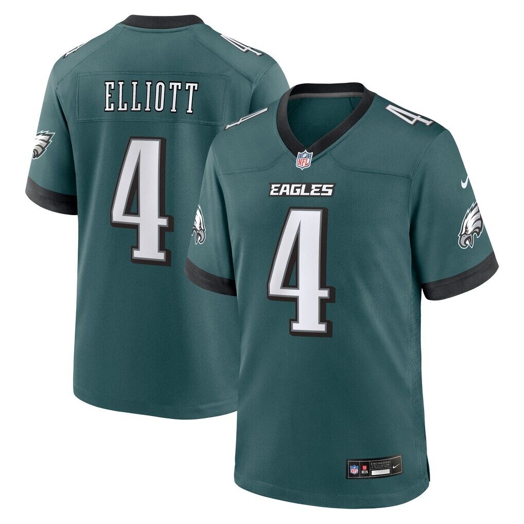 Jake Elliott Philadelphia Eagles Nike Team Game Jersey -  Midnight Green