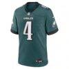 Jake Elliott Philadelphia Eagles Nike Team Game Jersey - - Side View