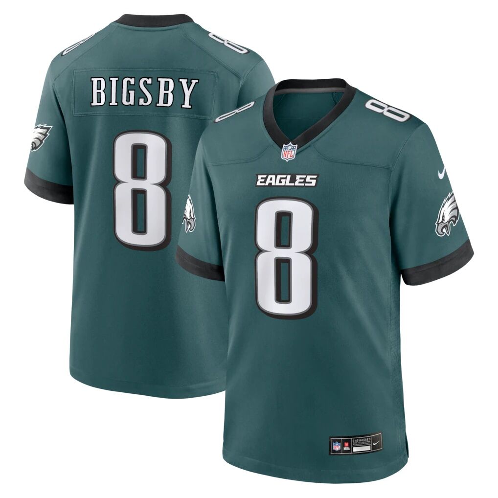 Tank Bigsby Philadelphia Eagles Nike Team Game Jersey -  Midnight Green