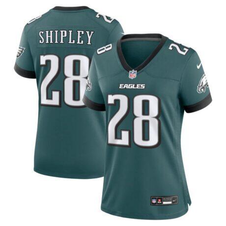 Will Shipley Philadelphia Eagles Nike Women's Team Game Jersey - - Front View