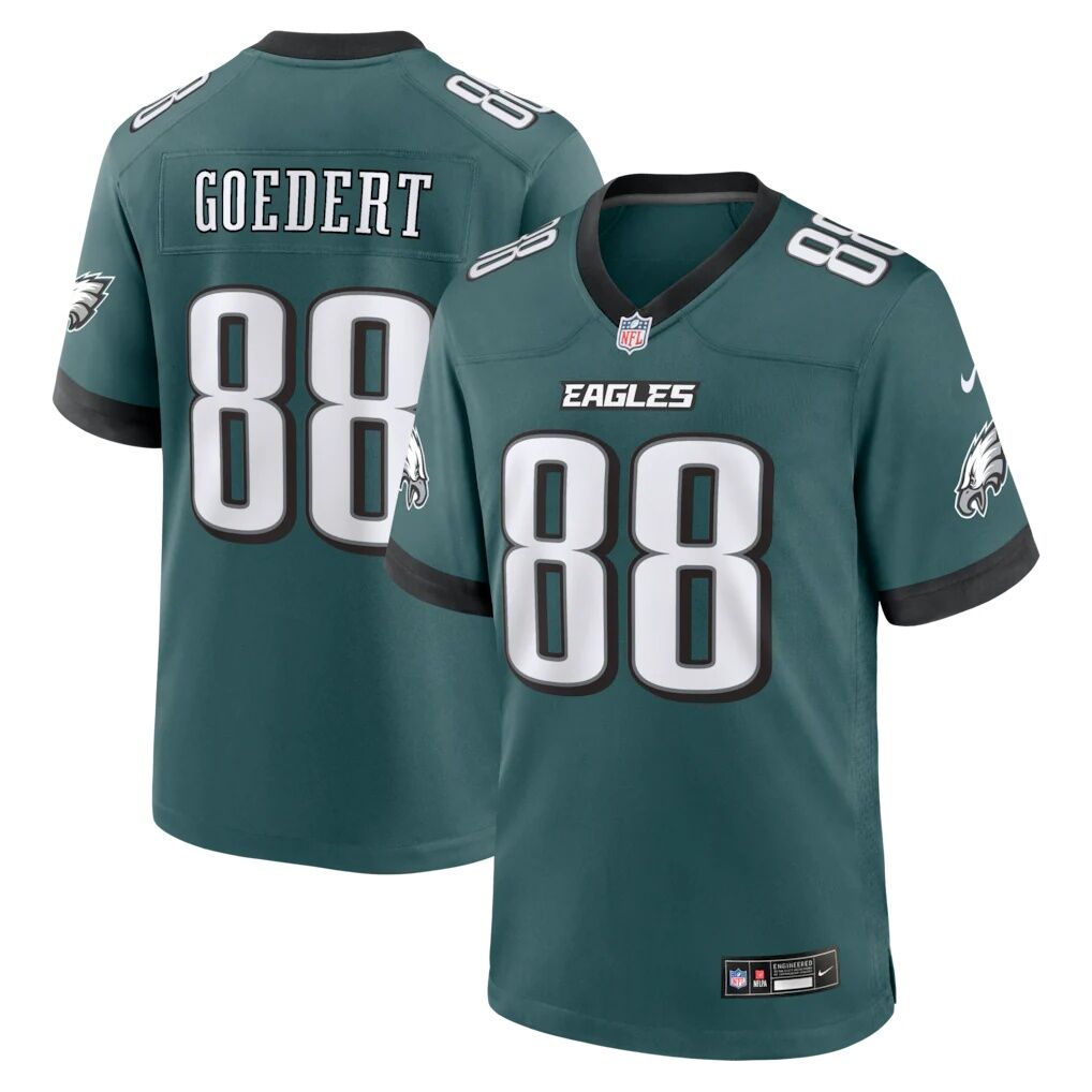 Dallas Goedert Philadelphia Eagles Nike Team Game Jersey -  Midnight Green