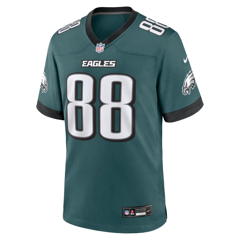 Dallas Goedert Philadelphia Eagles Nike Team Game Jersey -  Midnight Green